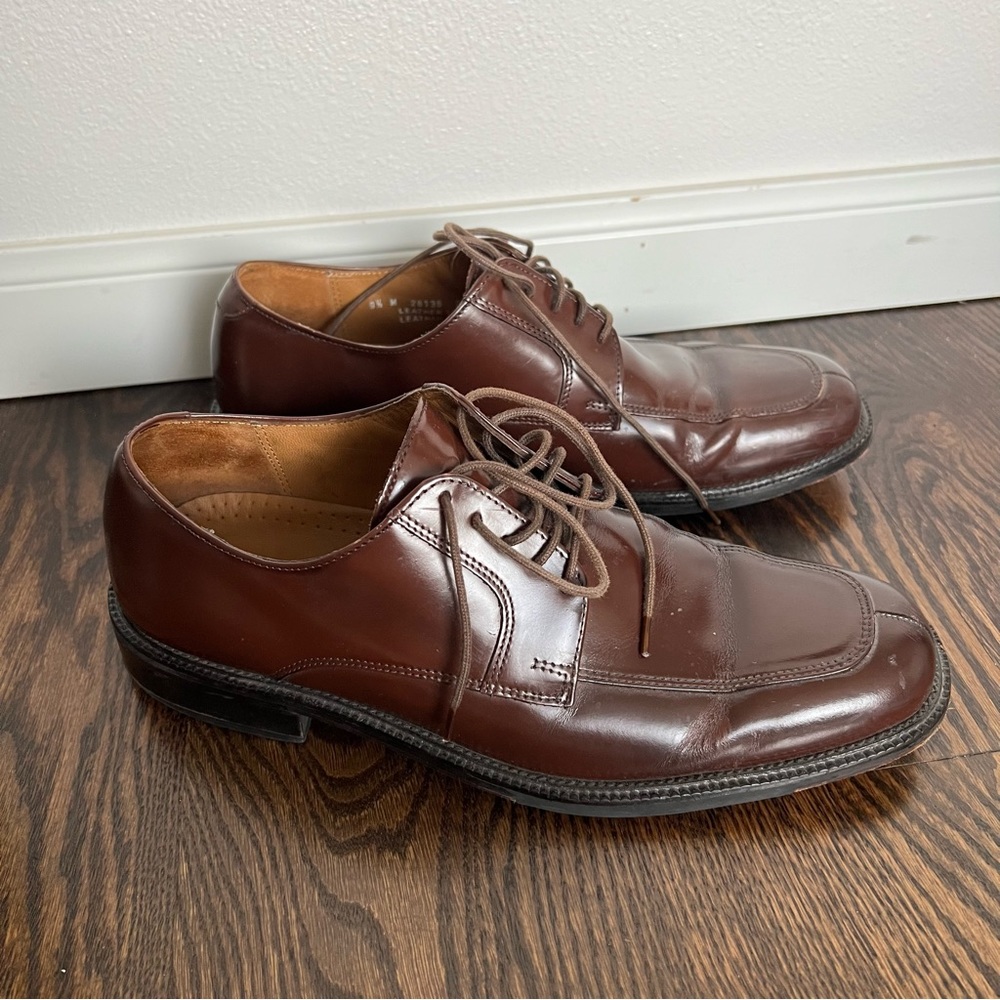 Bostonian Nordstrom Men’s Brown Business Oxford Split Toe Leather Dress Shoes